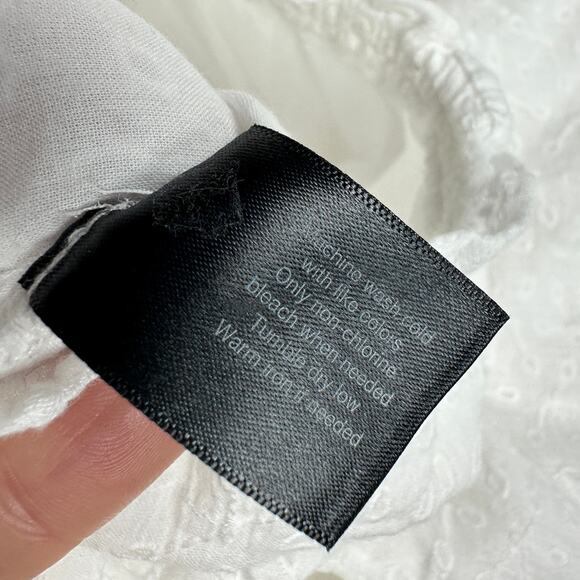 Lane Bryant White Short Sleeve Casual Textured Off Shoulder Summer Top 22/24 - Picture 10 of 14